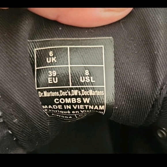 Dr. Martens Womens Combs Black Stylish Lace-Up Lightweight Utility Boots 8 - Picture 9 of 13